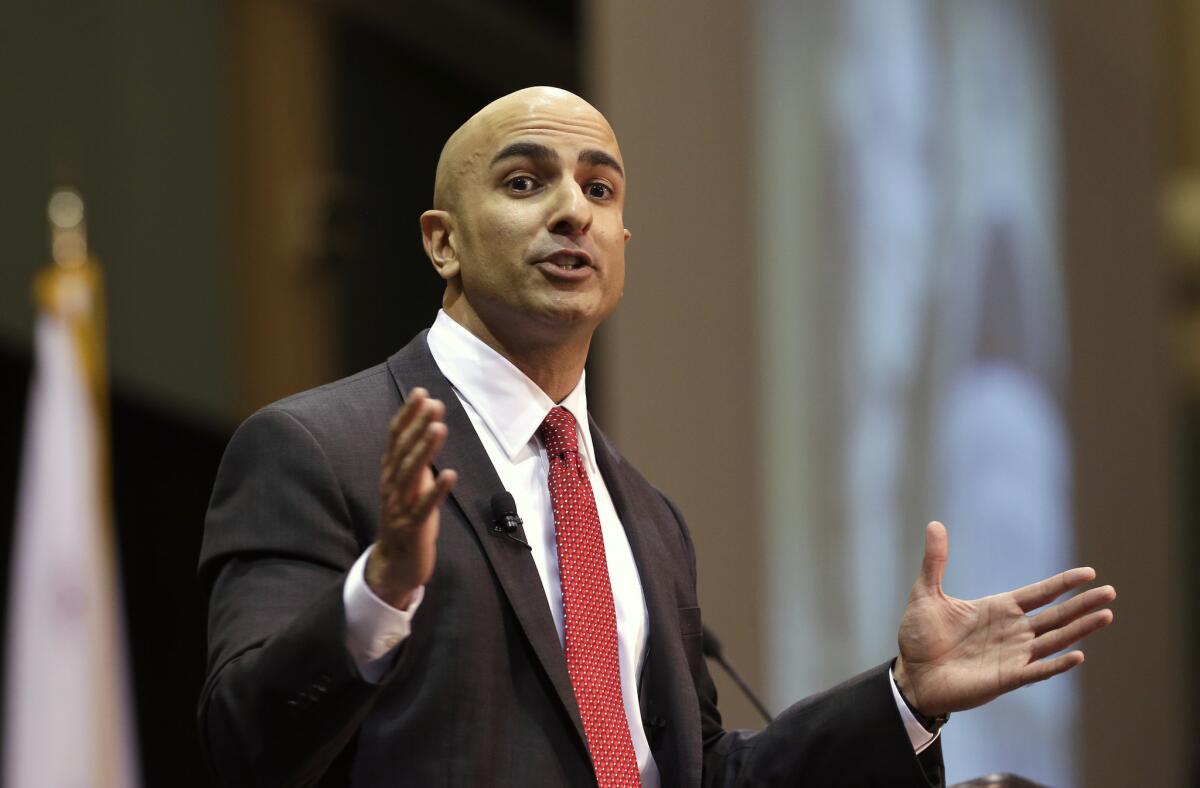 Neel Kashkari, a former U.S. Treasury official, announces that he will run for governor of California during an appearance at Cal State Sacramento. Kashkari and other state candidates will have access to new targeted advertising from satellite TV providers DirecTV and Dish Network.