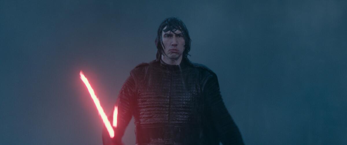 Adam Driver as Kylo Ren in "Star Wars: The Rise of Skywalker," which will begin streaming on Disney+ on May 4.