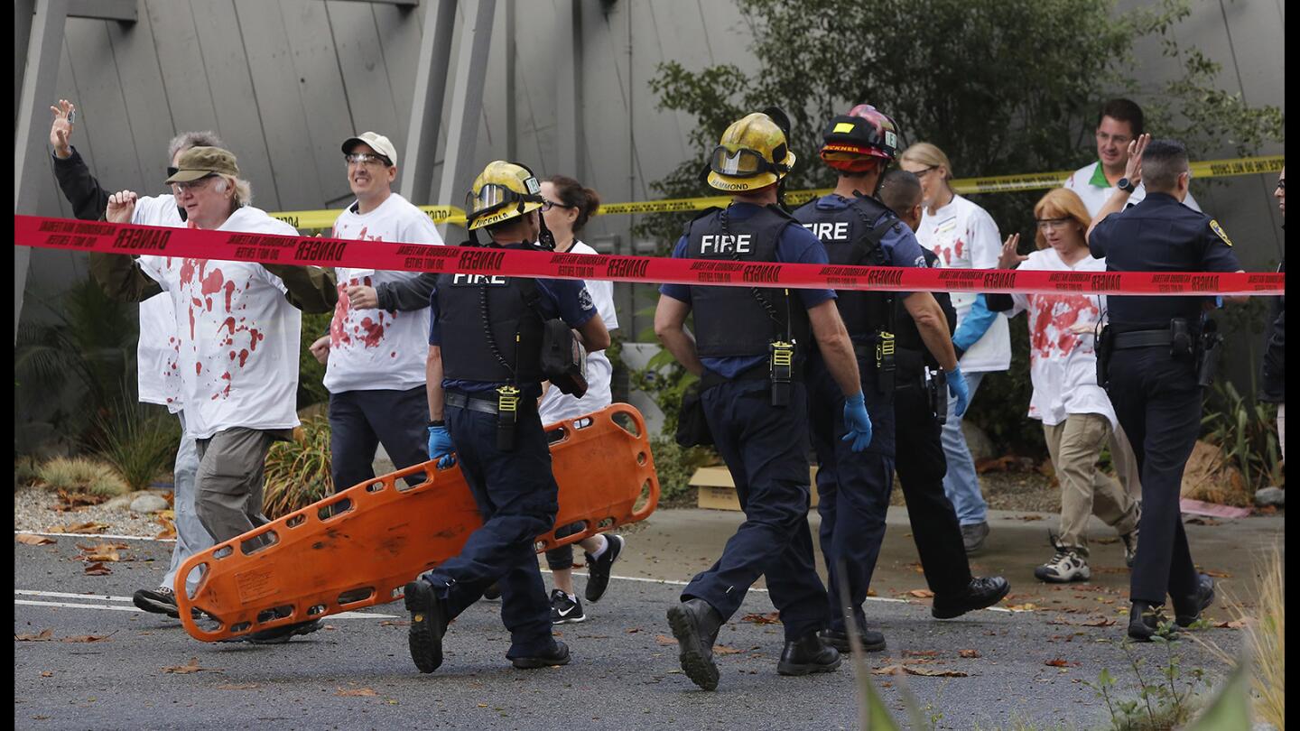 Active-shooter simulation prepares first responders, staff and students