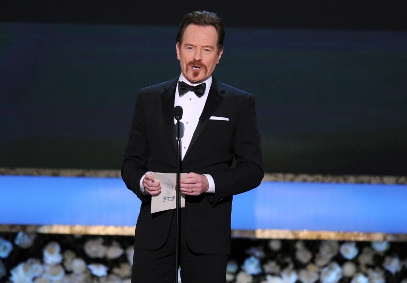 Bryan Cranston, shown presenting an honor at the Screen Actors Guild Awards, will star in a new animated series for Crackle.