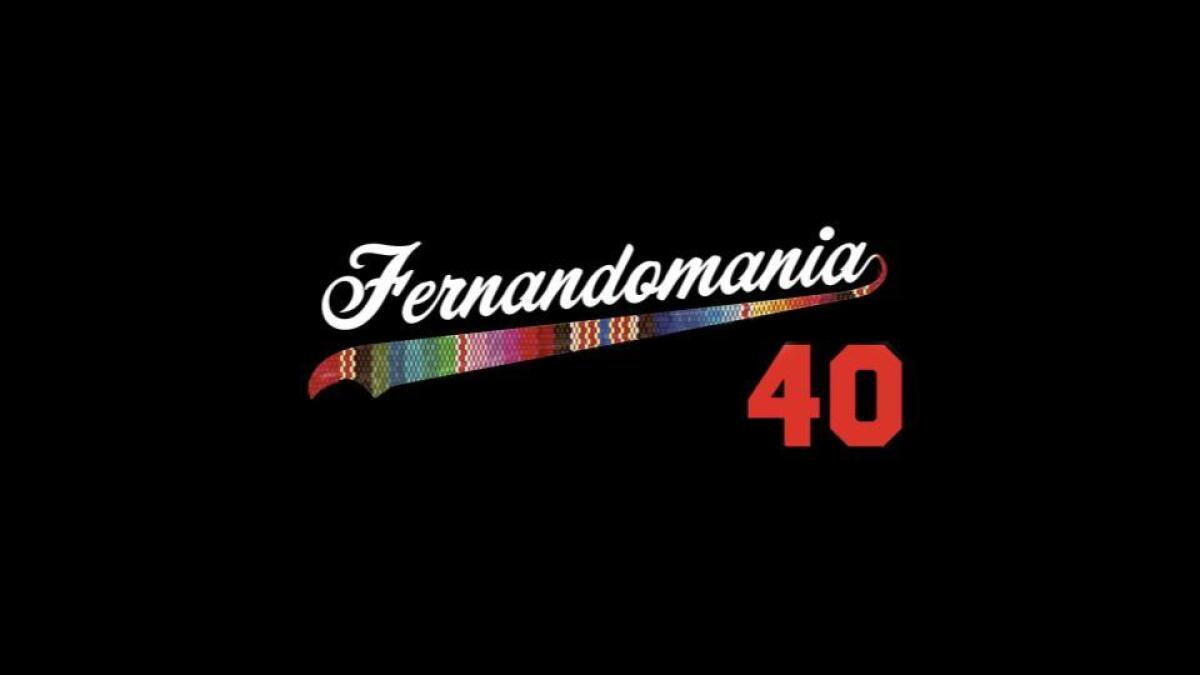 The word "Fernandomania" appears with a colorful bar and the number 40 below it.