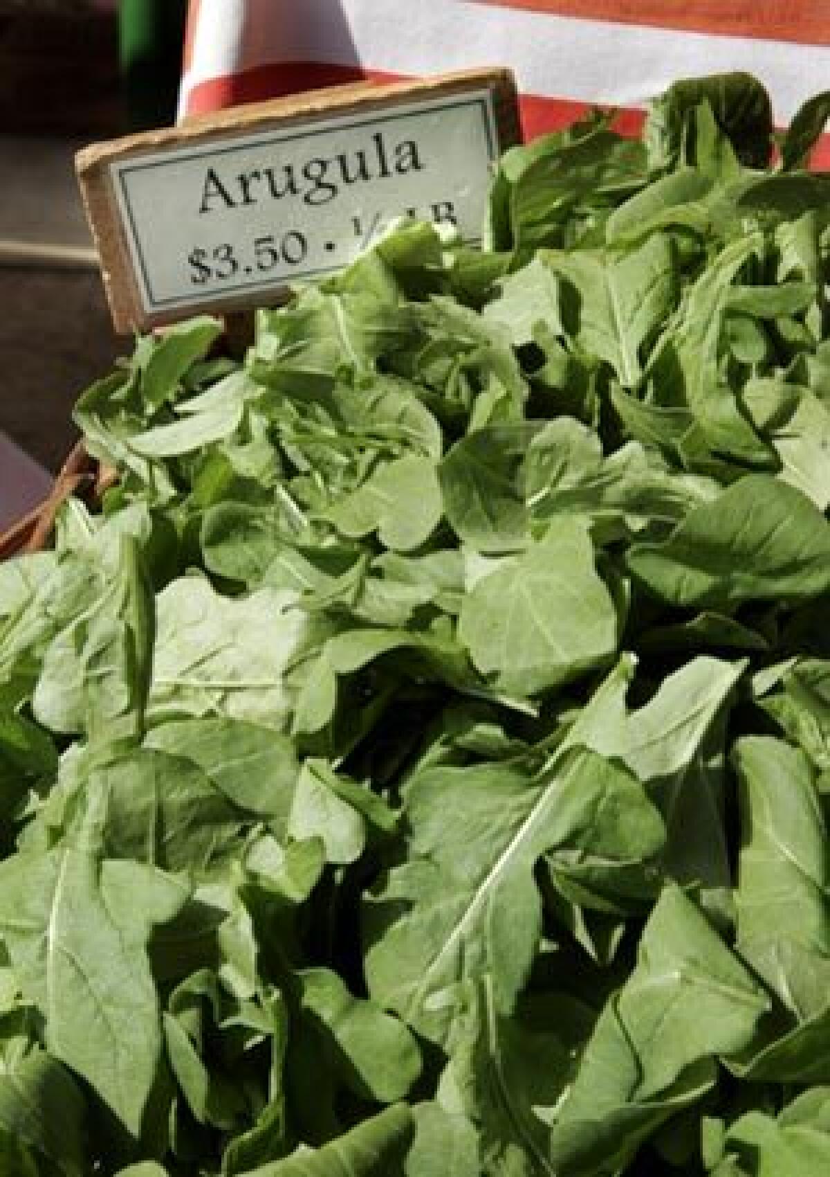 SPICY: Arugula is a green with a bite.