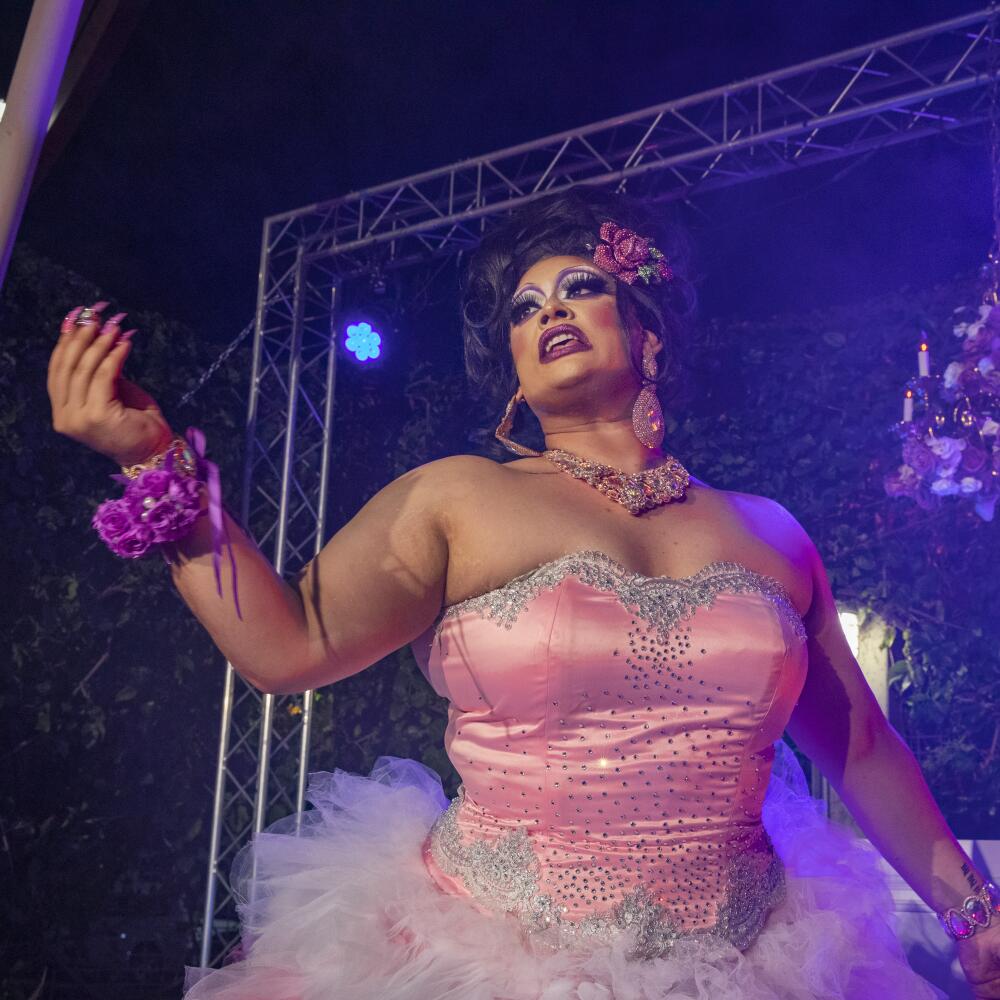 A performer at a drag show 