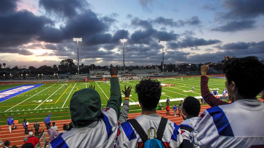The future is uncertain for high school games at stadiums like this one at Crawford High.