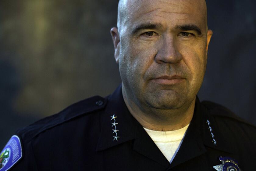 San Bernardino Police Chief Jarrod Burguan.