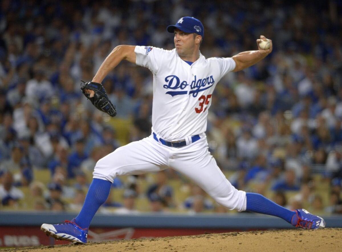 Despite pitching three hitless innings in the NLDS, Chris Capuano won't be on the Dodgers' roster for the NLCS.