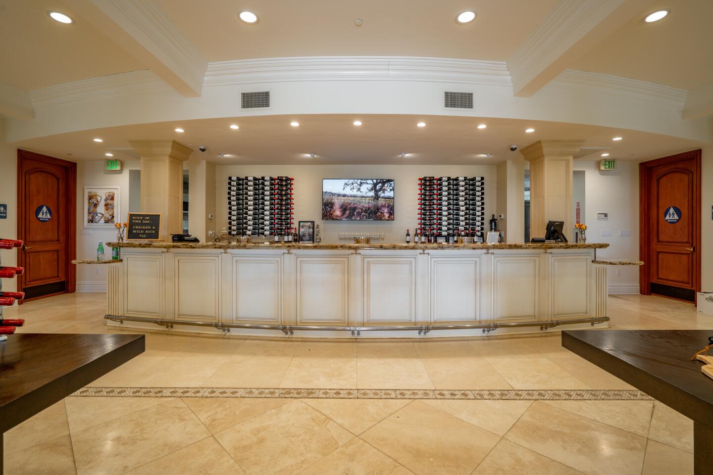 The tasting room.