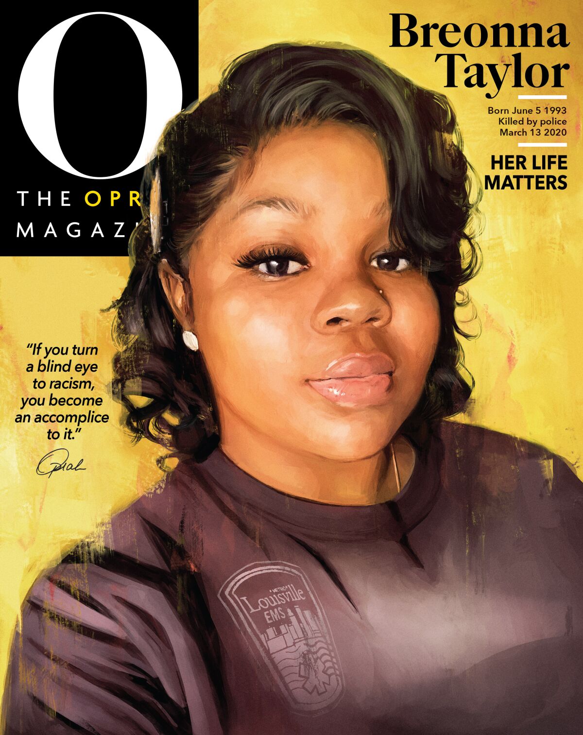 Breonna Taylor on the cover of O magazine