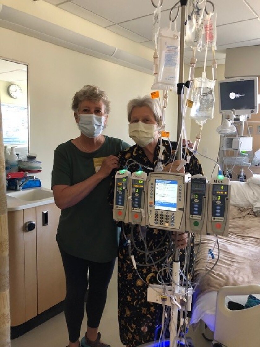 Camilla Bicknell visits her longtime friend Ellen Citrano in the hospital.