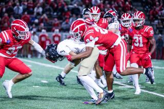 Sophomore linebacker Shawn Scott of Mater Dei helped a defense that sacked Servite quarterbacks four times.