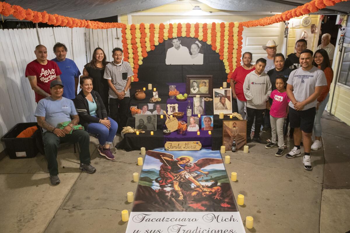 Nereida Prado’s family began crafting family altars, tributes to the dead, for the Night of Altars event organized by El Centro Cultural de México 15 years ago.
