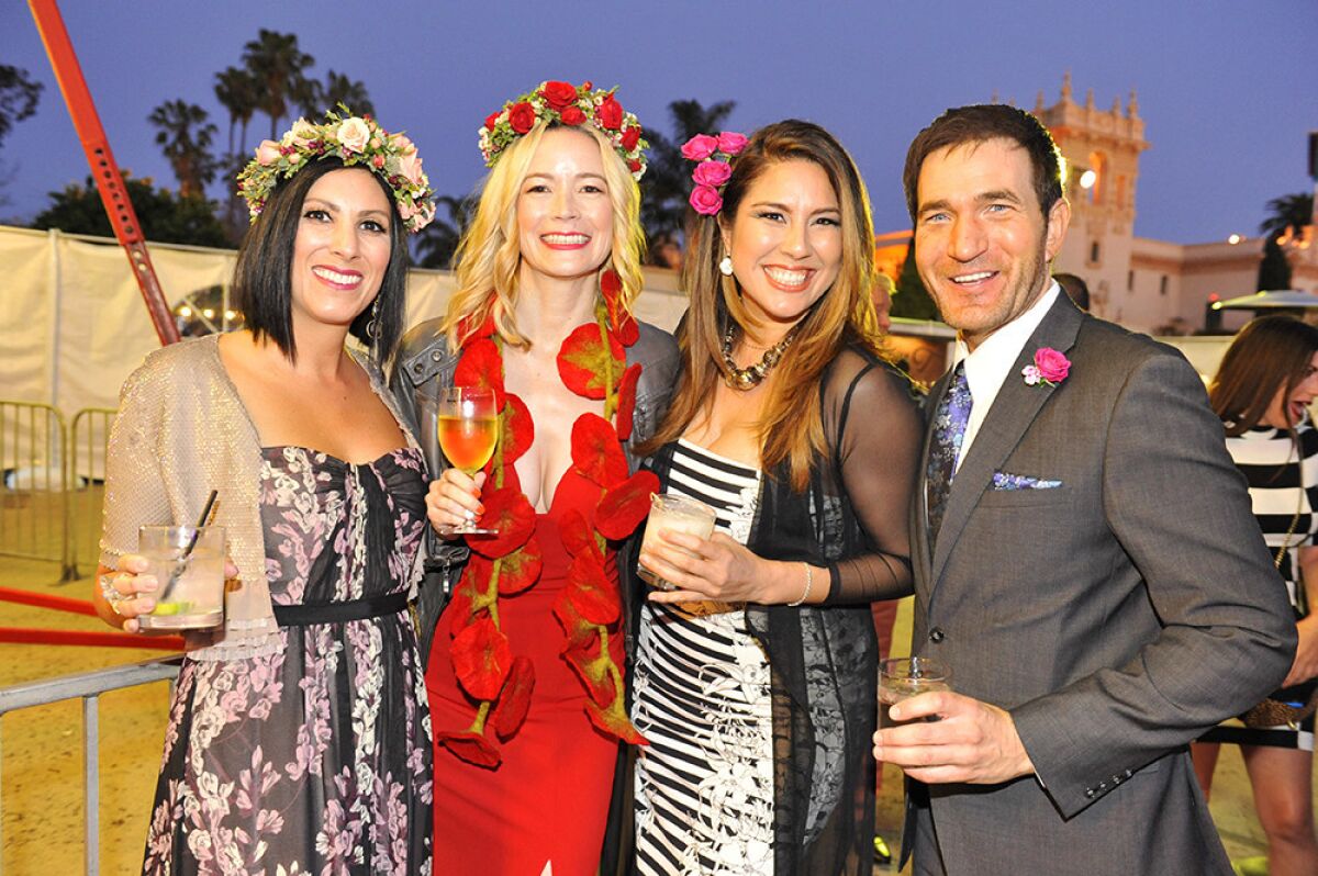 San Diegans dressed up and posed at Plaza de Panama at last year's Bloom Bash, held on April 12, 2019.