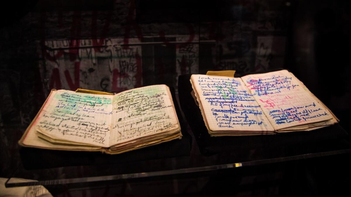 Journals from John Doe, one of the founding members of X, are on exhibit at the Grammy Museum.