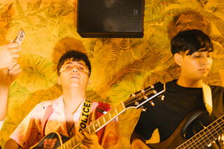 Musicians performs at Los Guitarrazos