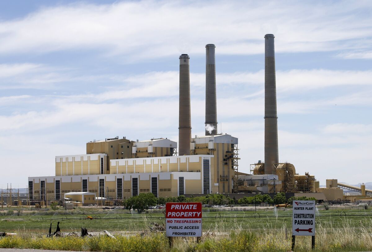 Berkshire Hathaway's PacifiCorp utility produces 77% of its electricity from fossil-fuel plants such as the Hunter coal-fired power plant in Utah.