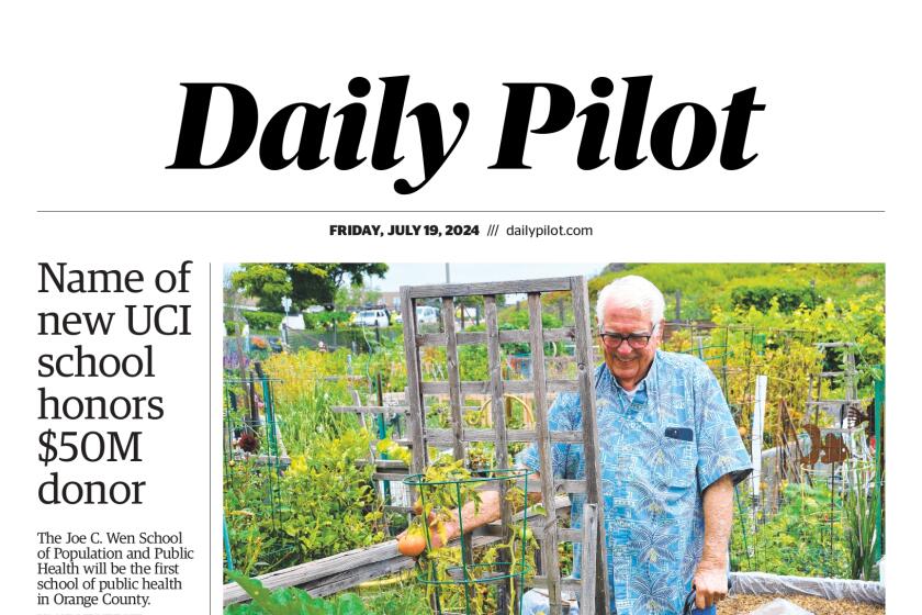 Front page of the Daily Pilot e-newspaper for Friday, July 19, 2024.