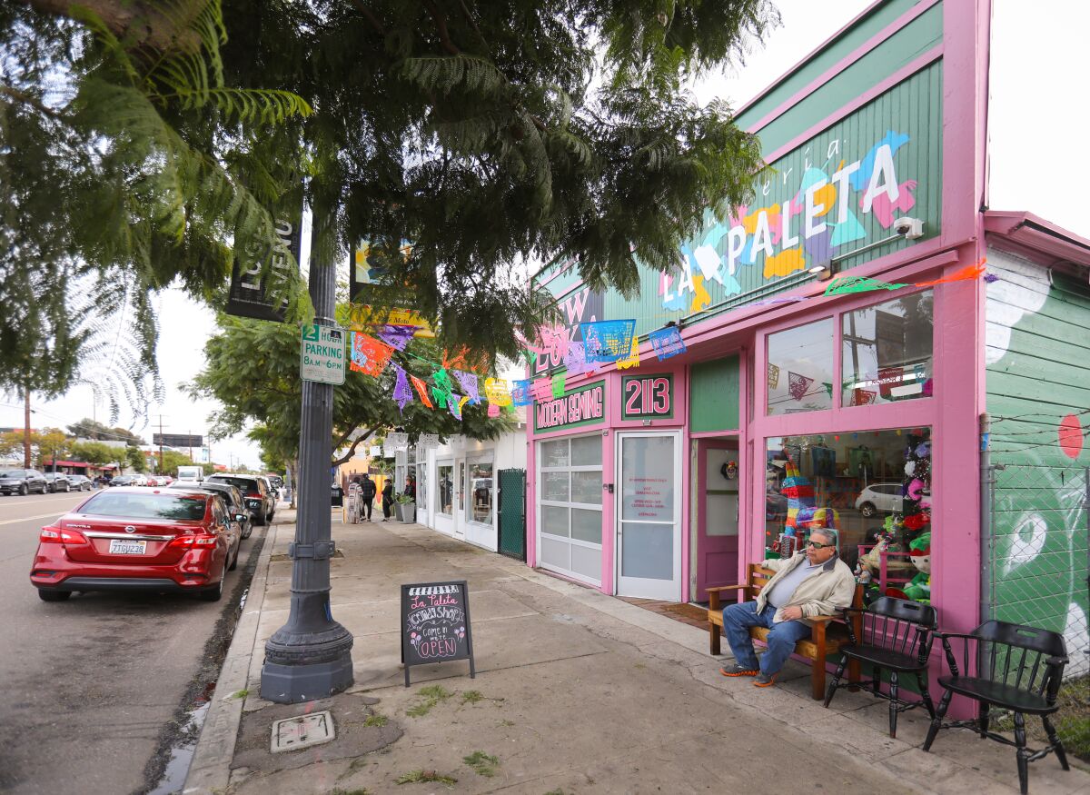 Trendy shops have for the most part replaced the art galleries that made up the majority of the art scene in Barrio Logan.