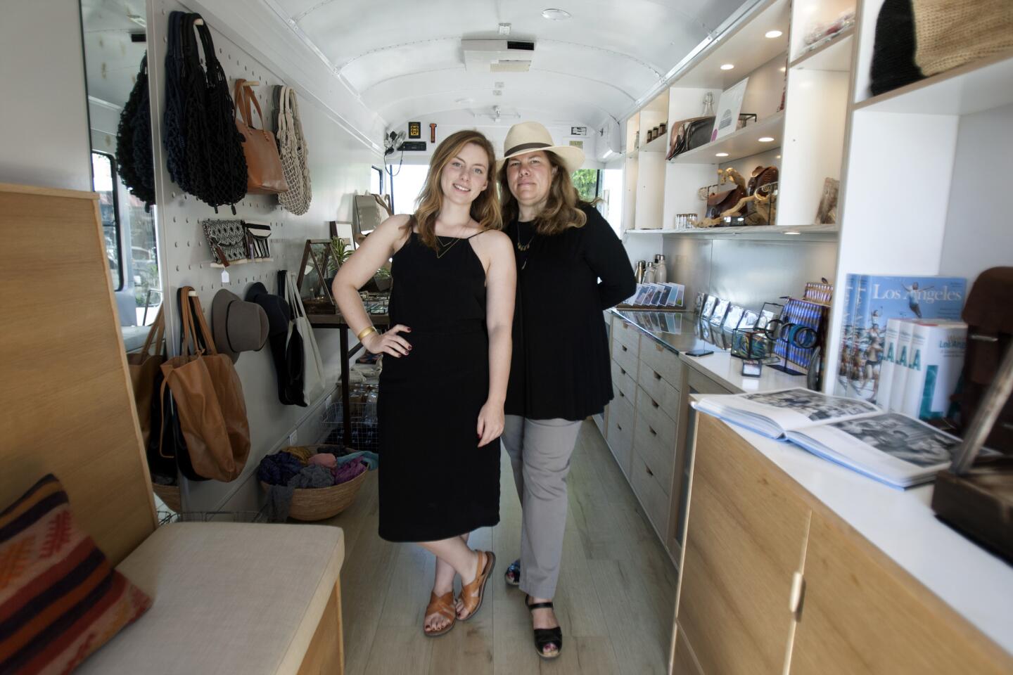 Susan Forrest-Reynolds, right, and her daughter, Lucia Reynolds, are co-owners of the mobile retail boutique.