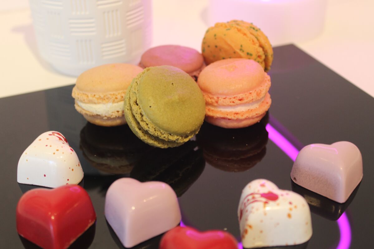 Le Macaron in One Paseo specializes in French macarons, gelato and chocolates.