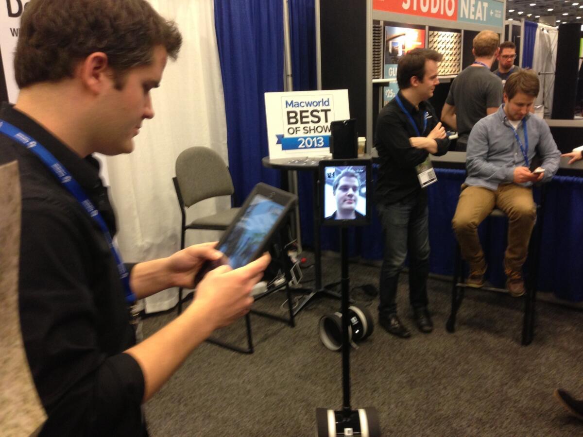 Un robot de telepresencia Double.