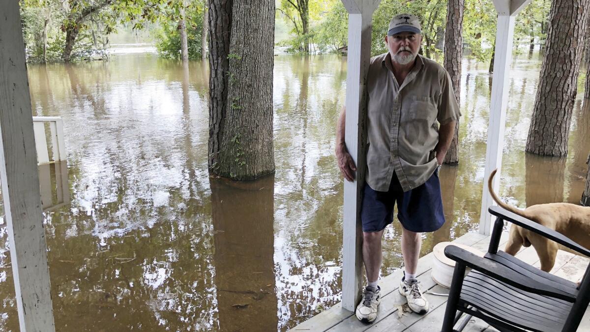 Pastor Willie Lowrimore talks about the flooding of his church in Yauhannah, S.C.