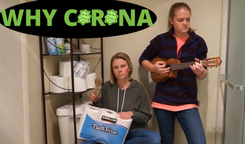 Screenshot from “Why Corona?” parody