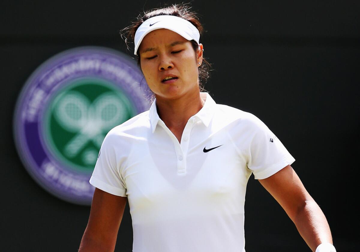 Australian Open champ Li Na was off her game Friday at Wimbledon.