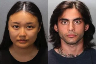  Wynne Lee, 23, links und Marcus Anthony Eriz, 24, und wurden am Sonntagnachmittag in ihrem Haus in Costa Mesa in Gewahrsam genommen.
