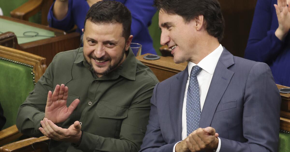 Zelensky speaks before Canadian Parliament as part of his campaign to boost support for Ukraine