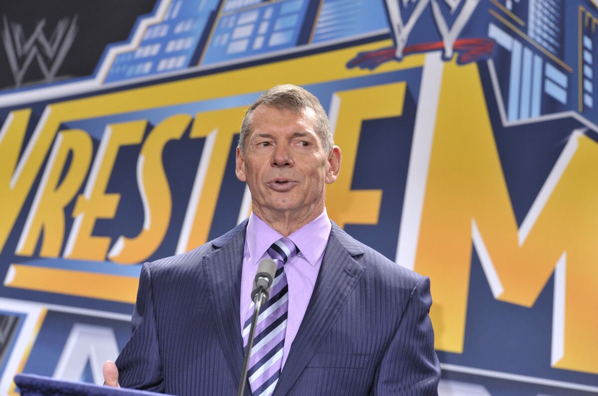 WWE CEO Vince McMahon is taking a beating from Wall Street on Friday.