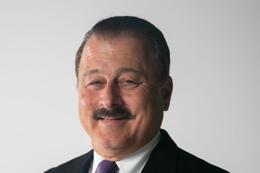 Monty McIntyre, a candidate for San Diego City Council in District 7, poses for a portrait at The San Diego Union Tribune's photo studio on November 6, 2019 in San Diego, California.