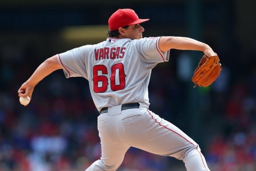Jason Vargas went 9-8 with a 4.02 earned-run average for the Angels last season.