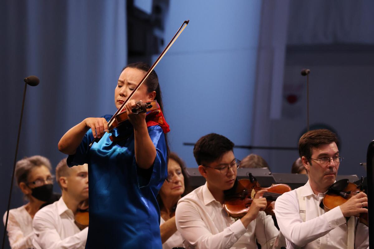 Teng Li at the Hollywood Bowl on Thursday, Aug. 11, 2022