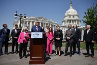 WASHINGTON, DC - APRIL 20: Speaker of the House Kevin McCarthy (R-CA) joins Rep. Virginia Foxx (R-VA), track and field athlete Selina Soule (in pink suit) and other Republicans for an event to celebrate the House passing The Protection Of Women And Girls In Sports Act outside the U.S. Capitol on April 20, 2023 in Washington, DC. President Joe Biden has promised to veto the legislation, which defines sex as 'based solely on a person’s reproductive biology and genetics at birth' and would ban all transgender women and girls from competing in female school sports. (Photo by Chip Somodevilla/Getty Images)