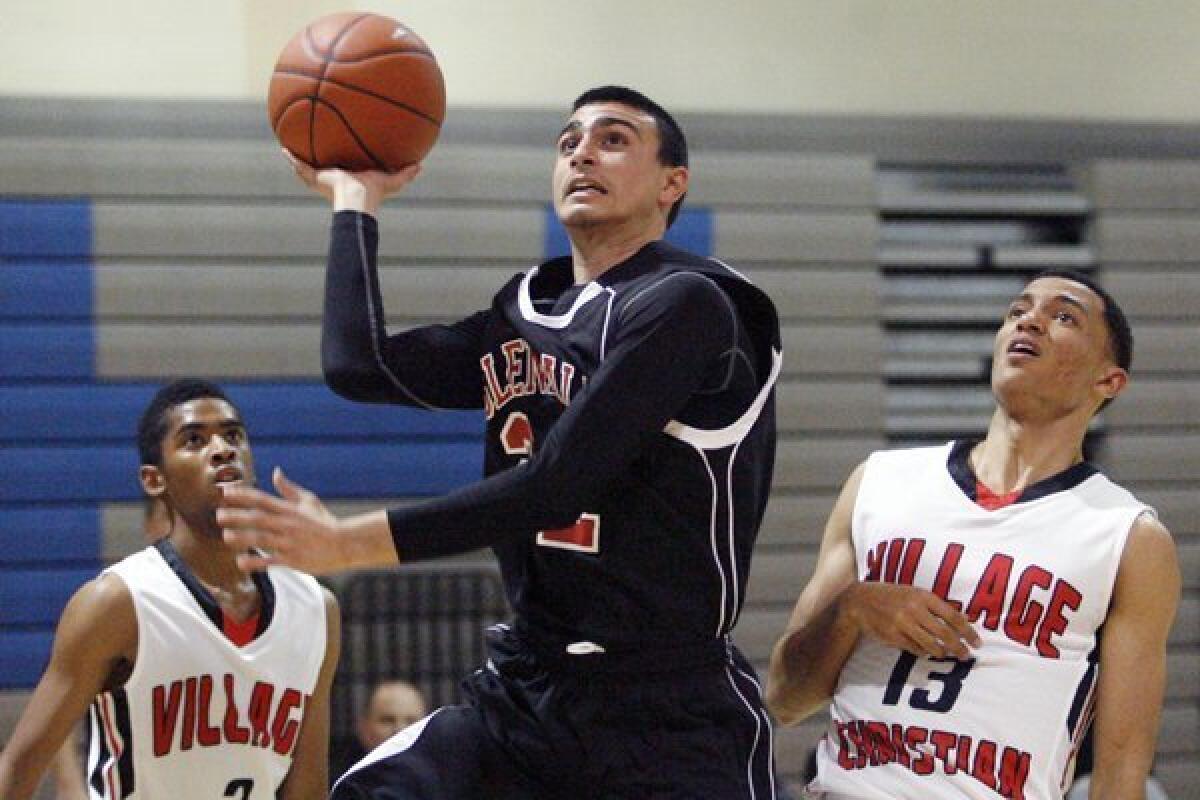 Glendale center Vahe Aristakessian finished with nine points and seven rebounds for the Nitros.