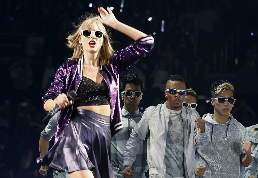 Taylor Swift performs at Staples Center in August.
