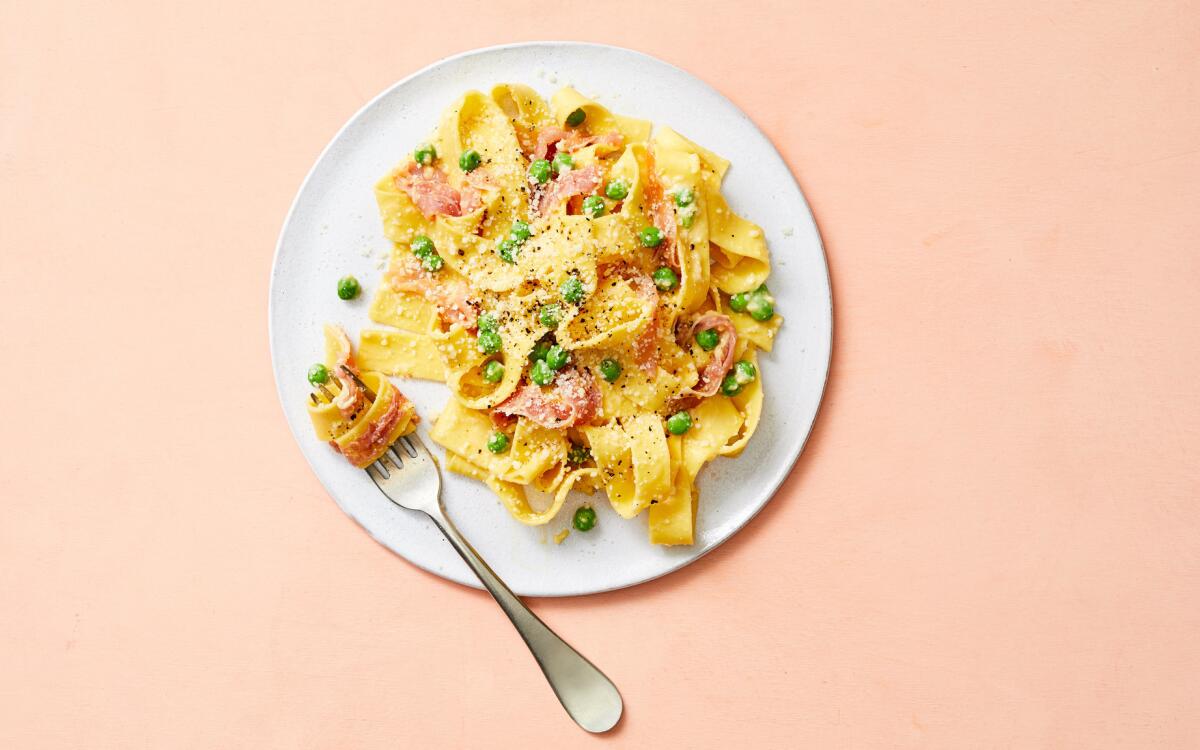 Spring Pea Carbonara