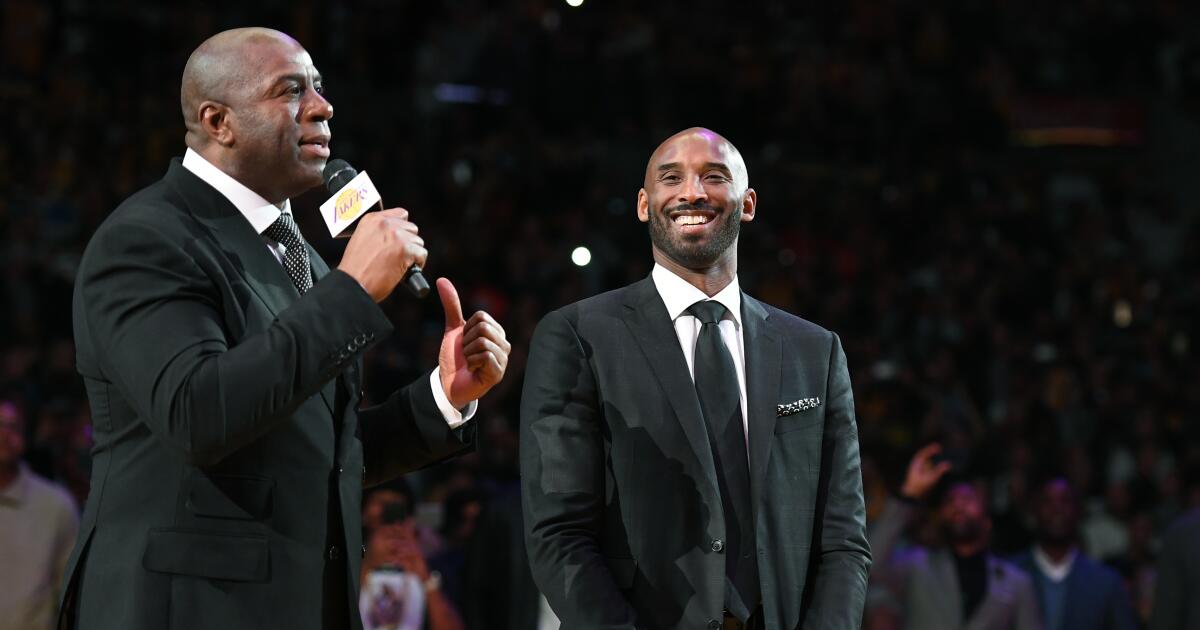 Magic Johnson says statue crowns Kobe Bryant's legacy - Los Angeles Times
