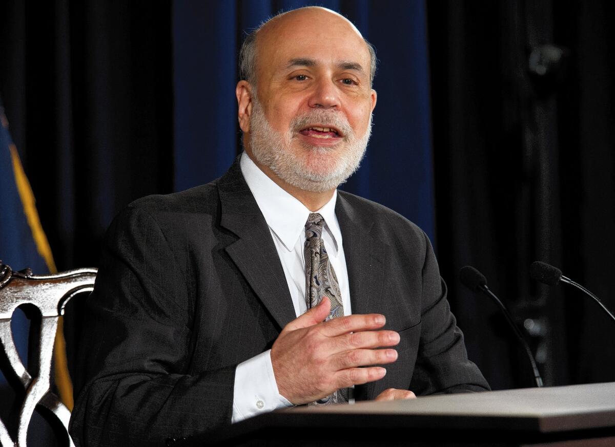 Ben S. Bernanke, who presided over his last meeting as Federal Reserve chairman, won rare unanimous backing for the central bank's decision to pare its bond-buying stimulus.