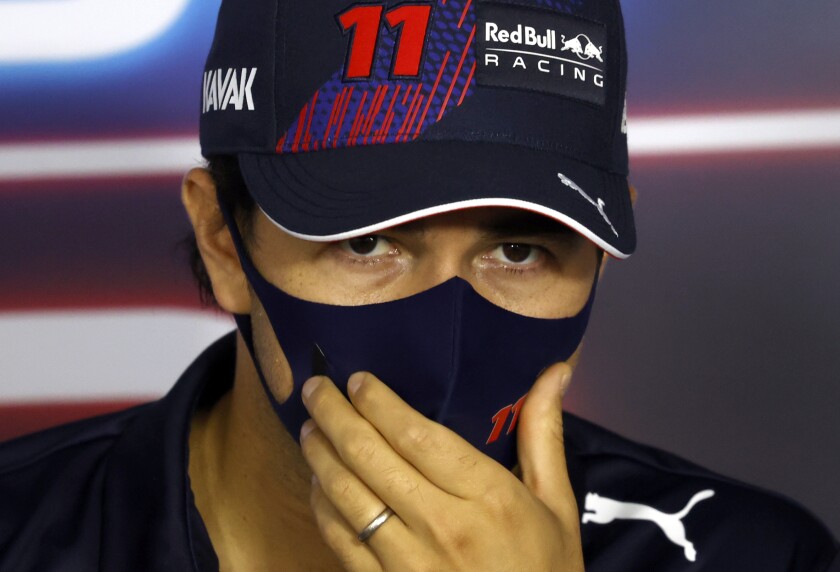 Red Bull driver Sergio Perez