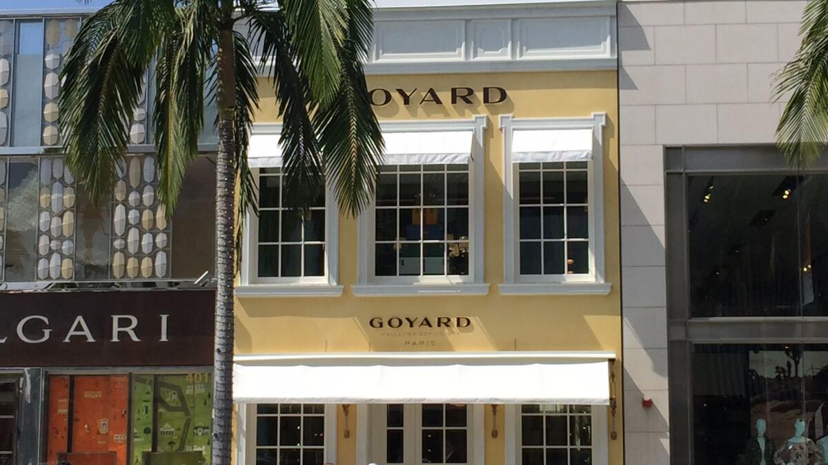Sundown over Rodeo Drive and the forthcoming Goyard flagship