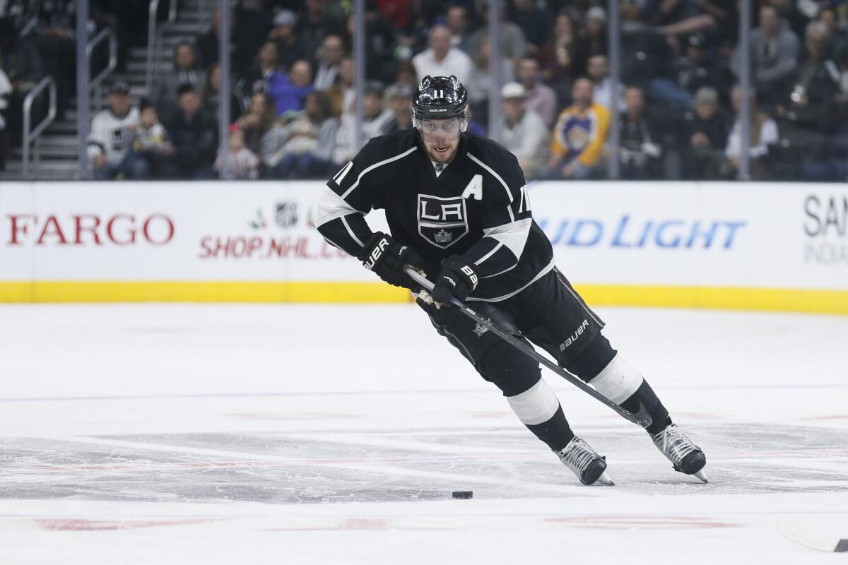 Anze Kopitar has just six goals and seven assists through 28 games for the Kings.