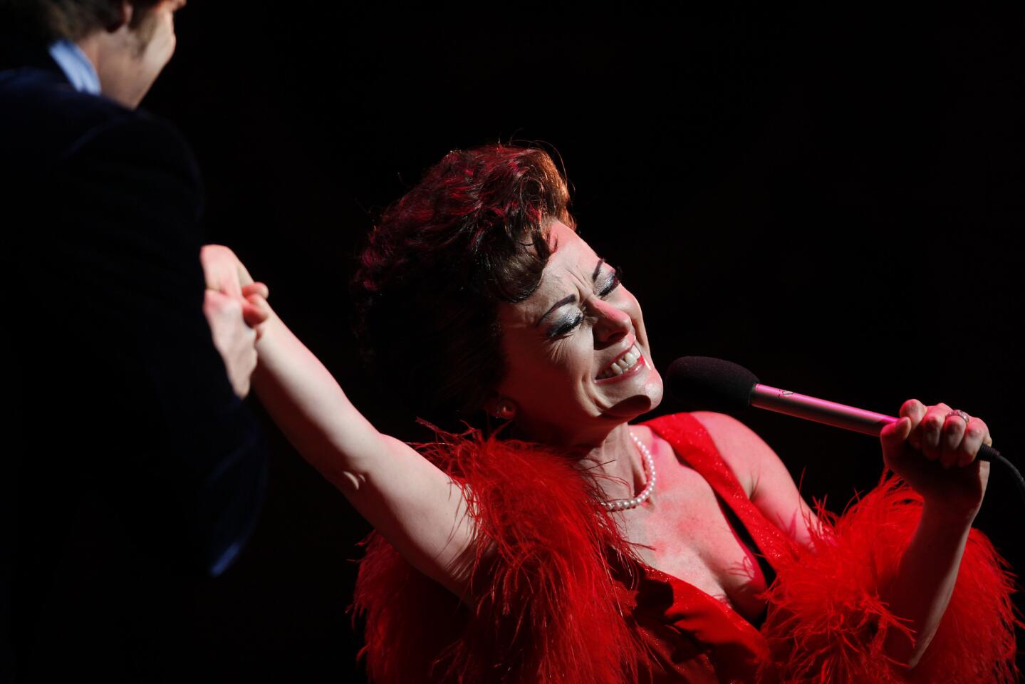 In "End of the Rainbow" Tracie Bennett portrays Judy Garland in the months leading up to the actress' fatal 1969 overdose.