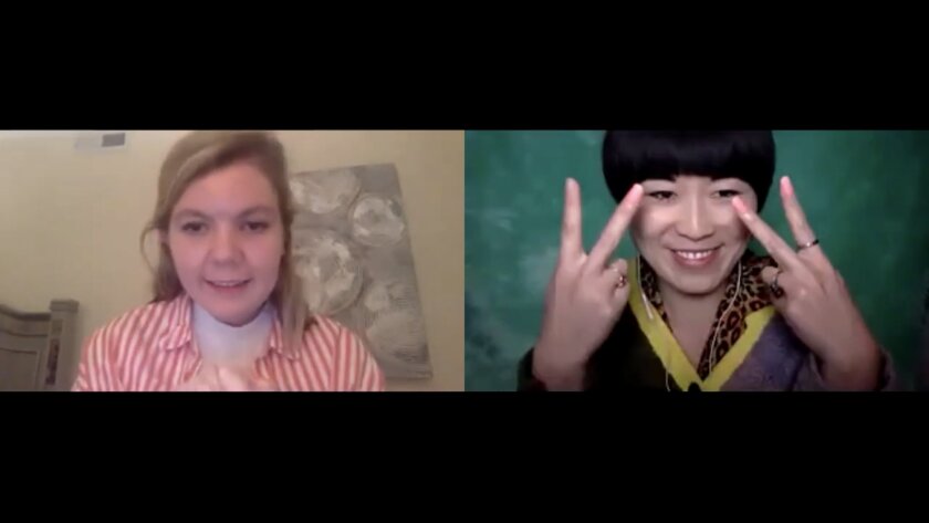Comedians Maddie Connors and Atsuko Okatsuka