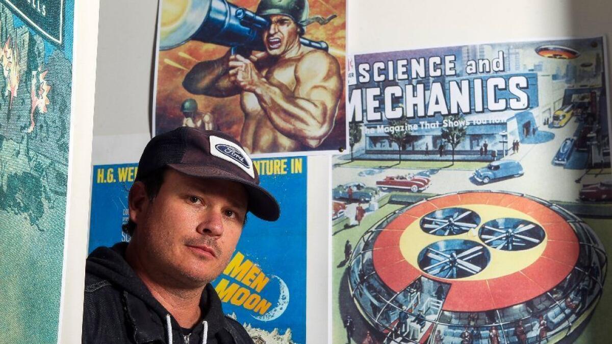 Blink-182 co-founder Tom DeLonge is shown at his To the Stars headquarters in Encinitas. 