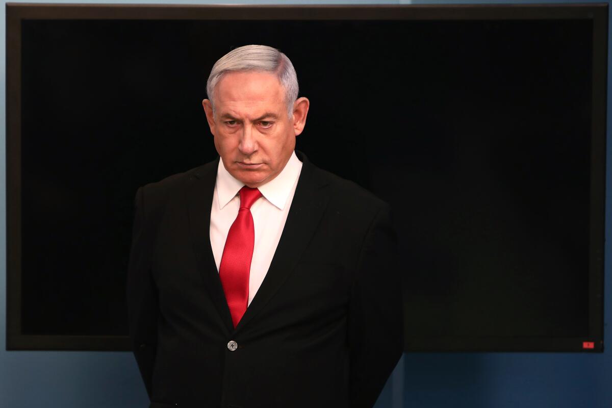 Israeli Prime Minister Benjamin Netanyahu, shown March 14 in Jerusalem.