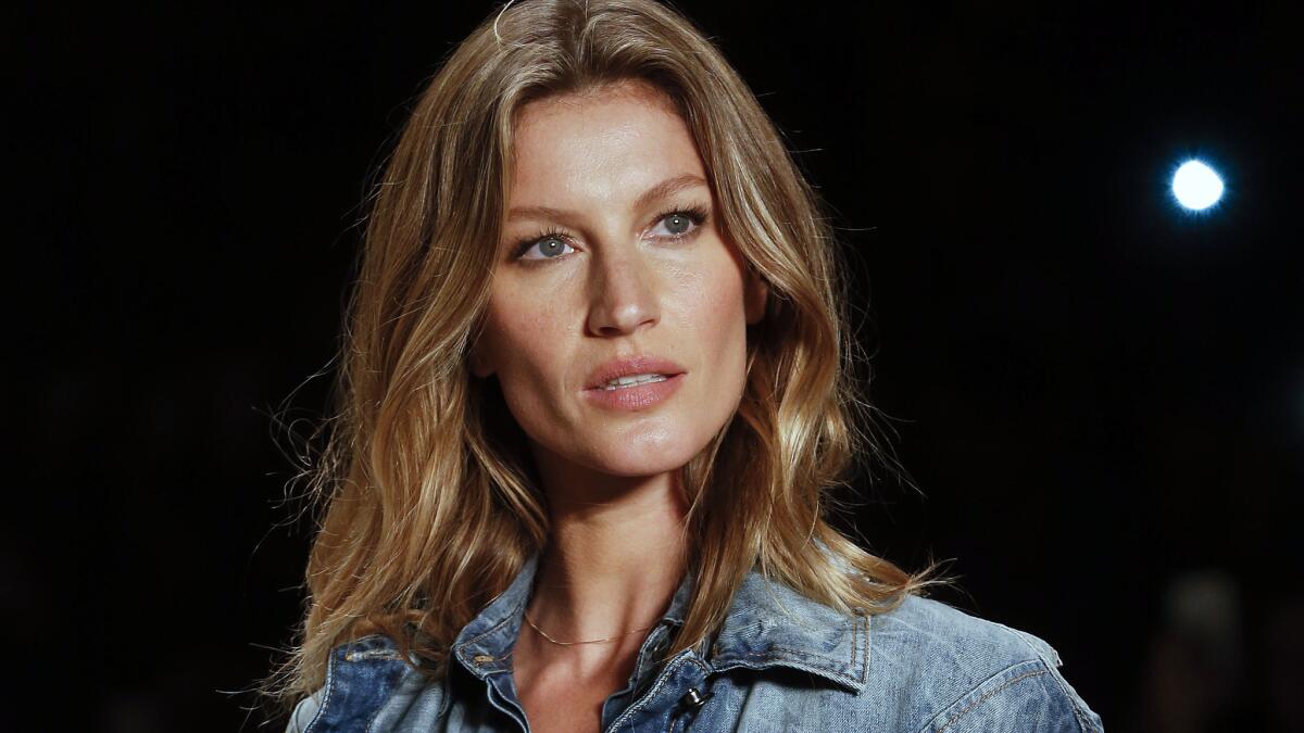 Gisele Bundchen, shown during fashion week in Sao Paolo, Brazil, in November, was taking her last professional runway walk in that same city on Wednesday.