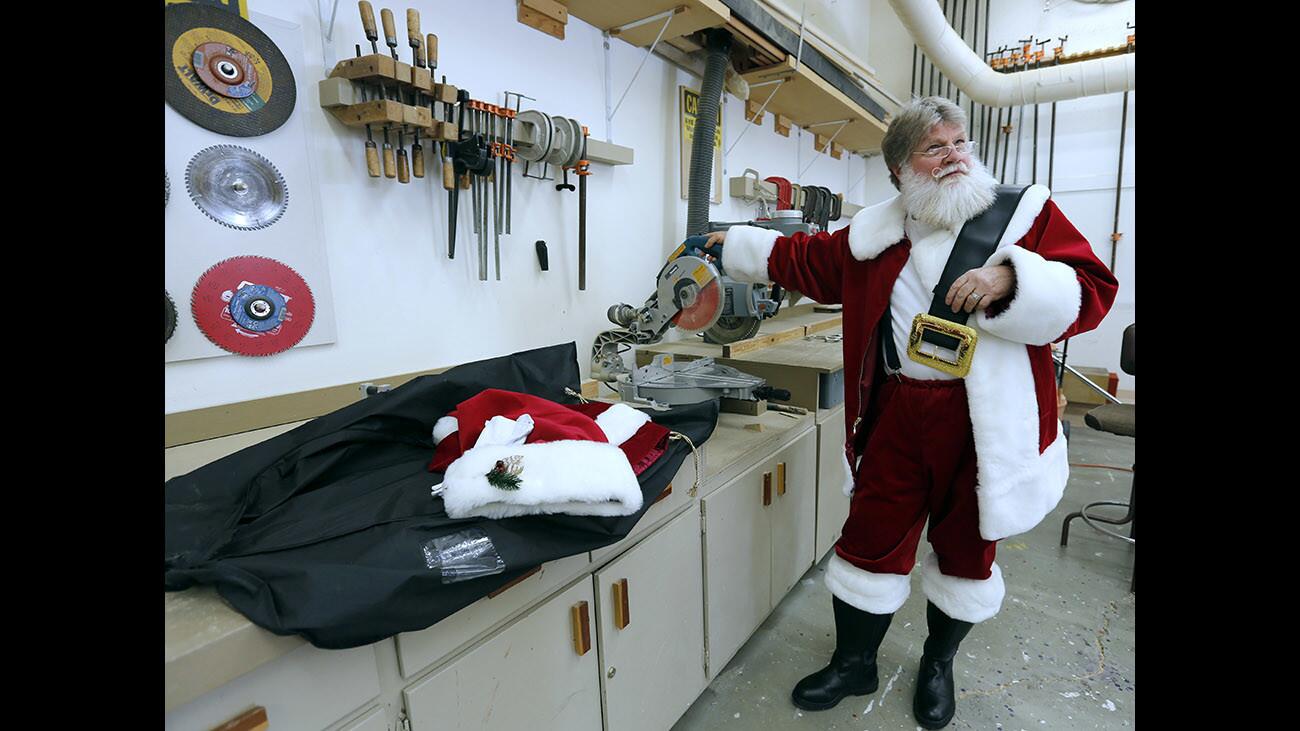 Photo Gallery: Carpentry is just another job for Bowers' Museum real life Santa Claus