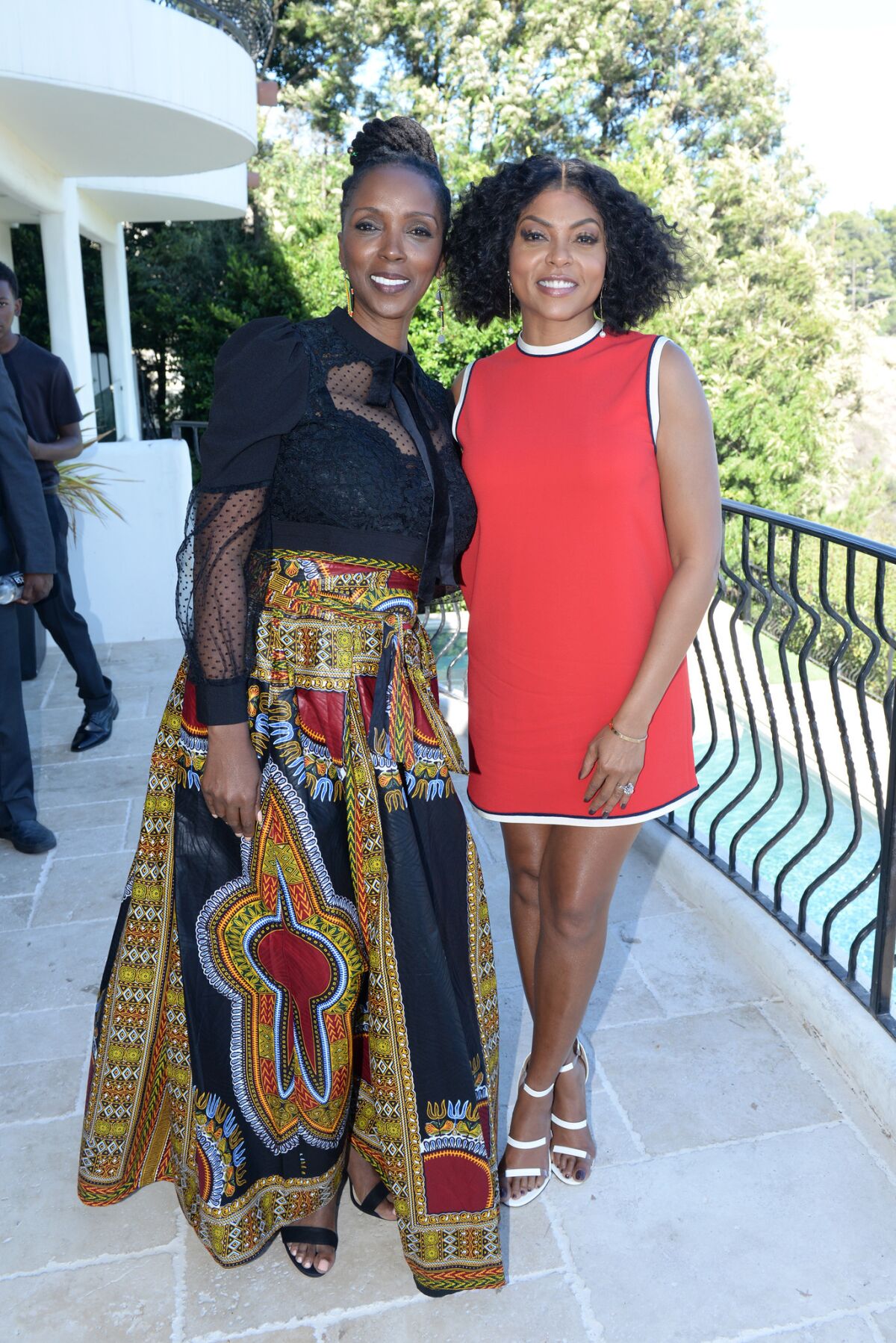 Tracie Jade Jenkins, left, with Taraji P. Henson, who launched her new nonprofit organization, the Boris Lawrence Henson Foundation. The organization is named after the "Empire" actress' late father.