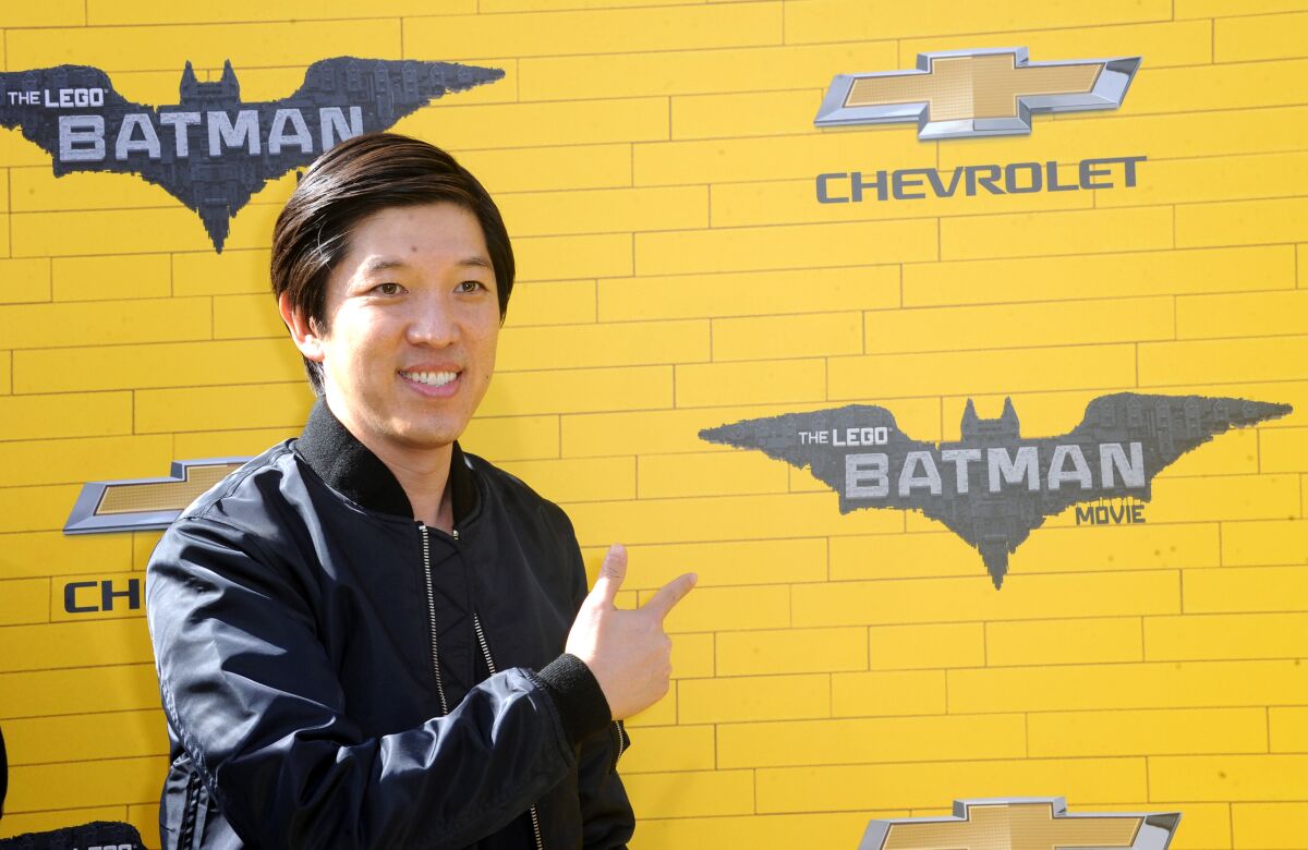 Filmmaker and Filipinotown developer Dan Lin at "The Lego Batman Movie" premiere.